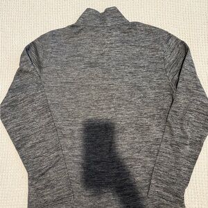 Marvel Deadpool men's gray 1/4 zip pullover sweatshirt made of polyester